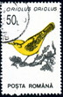 Posta Romana. Oriolus Oriolus. Timbre Postal oblitéré.