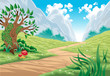 Mountain landscape Mountain landscape
