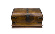 Wooden Chest Isolated on a White Background