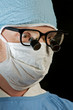 doctor in mask and glasses ready for surgery doctor in mask and glasses ready for surgery