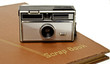 Vintage Camera On A Scrapbook Vintage Camera On A Scrapbook