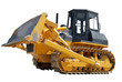 Side Of Bulldozer over white