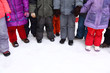 Children stand around