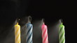 Birthday Candles blowing out, slow motion Birthday Candles blowing out, slow motion