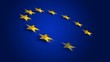 Animation etoiles europe fond bleu Animation etoiles europe fond bleu
