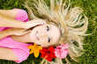 Woman in grass