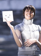 Foto: Woman with card Woman with card
