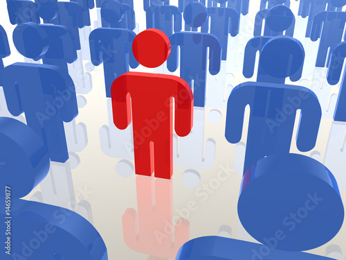 Illustration: Herausragende Person - Outsider Herausragende Person - Outsider