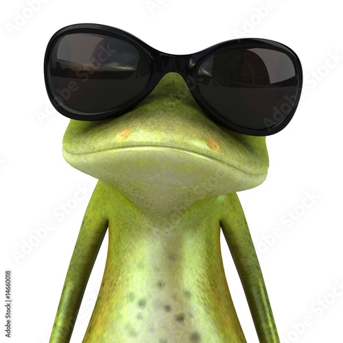 Grenouille avec des lunettes