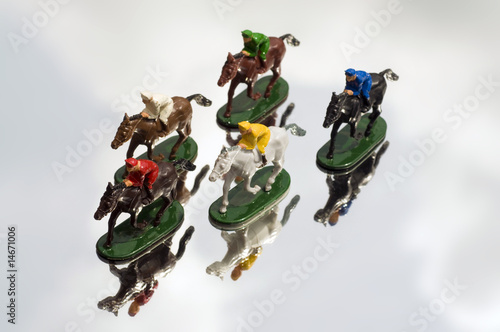 Photo: Model Race horses Model Race horses