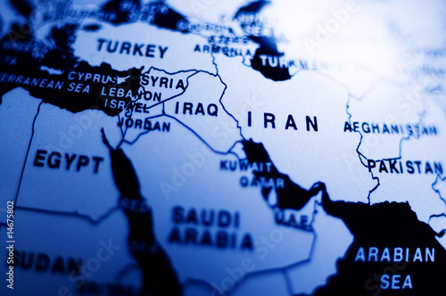 Photo: Middle east map Middle east map