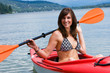 bikini babe in a boat