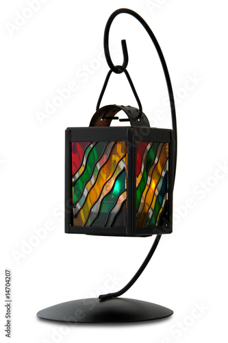 Photo: stained glass lighter isolated stained glass lighter isolated