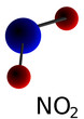 Molécule de dioxyde d'azote
