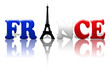 France Logo With Eiffel Tower
