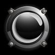 Bouton noir sur fond noir