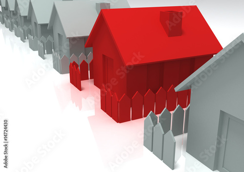 Illustration: 3d house 3d house