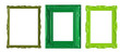 Green picture frames