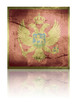 grunge flag of montenegro with shadow