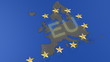 HD animated European Union's symbol.