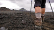 Hiking boots on Laugavegur Iceland