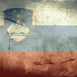 grunge flag of slovenia grunge flag of slovenia