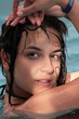 woman in the pool
