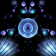 Abstract futuristic fractal background