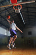 basket ball game player at sport hall