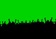 Silhouette eines Publikums