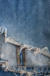 torn blue jeans