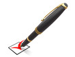 pen with mark