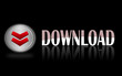 Illustration: download icon on black background download icon on black background