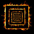 fiery sign