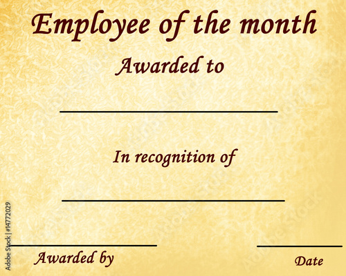 Illustration: employee of the month employee of the month