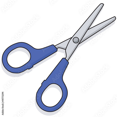 Illustration: Blue scissors Blue scissors