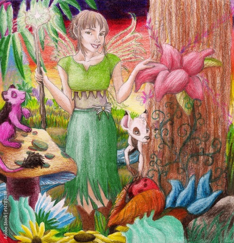 Photo: Fairy in a mystical land Fairy in a mystical land
