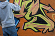 Graffiti sprayer at work
