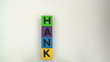 Alphabet blocks spell out THANK YOU series - HD