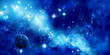 A planet is in space