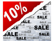 ten percent discount background vector illustration