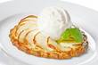 apple tart with ice cream apple tart with ice cream