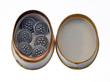 Shirt buttons in small box