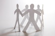 teamwork of paper man