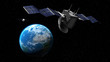 Satellite space view