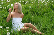 Woman with dandelion