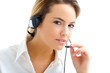 young woman in customer service