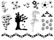 Japanische Blumenornamente - Japanese Flower Ornaments