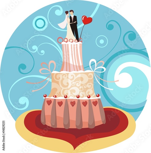 Vector: wedding cake wedding cake