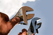 spanner in hand